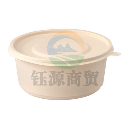 可降解餐盒  一次性圆形外卖盒打包盒  H03   500ml  600个/箱