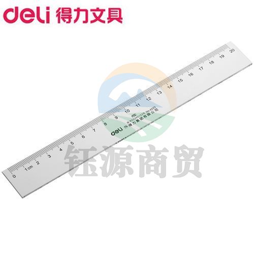 得力 6220 直尺20cm30只/盒(单位:盒)透明    WLSZ01071340472751