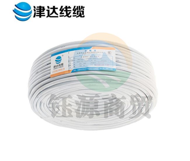 津达 RVV-2*2.5平方扁 100米/盘 电缆 护套线