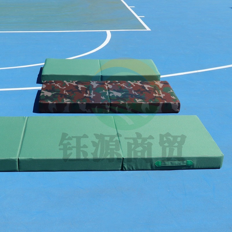 仰卧起坐垫子爬行垫体操海绵儿童二连三联体操训练户外折叠幼儿园