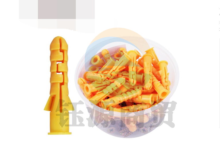 膨胀螺丝钉 螺丝管膨胀栓螺钉小黄鱼自攻螺丝组 6mm