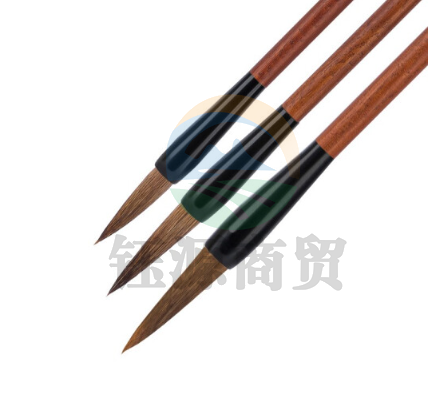 得力 36005 狼毫毛笔套装(浅棕色)(3支/袋)    WLSZ01312242058031