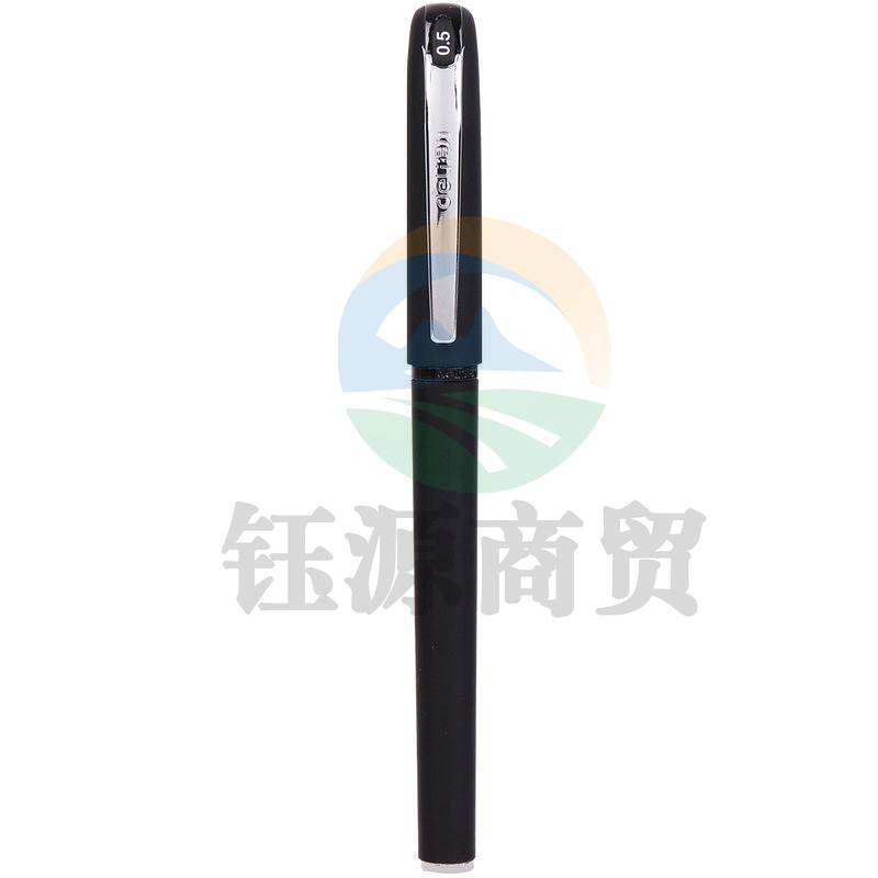 得力S114中性笔0.5mm子弹头(黑)(单位：支)12支