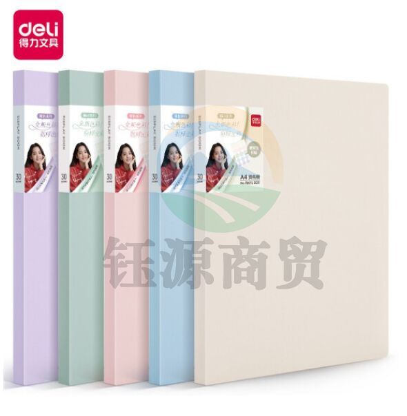 得力72672_30页资料册(混)(个) 颜色看详情