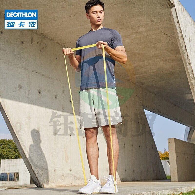 迪卡侬弹力带瑜伽器材拉伸翘臀圈健身带CROB绿色-10kg