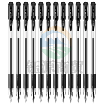 得力 6600ES 中性笔 0.5mm 黑色 12支起售      WLSZ01021040539834