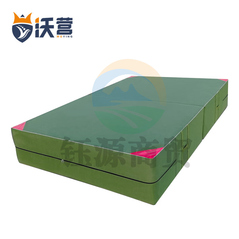 沃营 体操垫 空翻垫仰卧起坐垫跳高防摔加厚跆拳道武术训练垫体能训练垫120*60*10cm珍棉有硅防水布