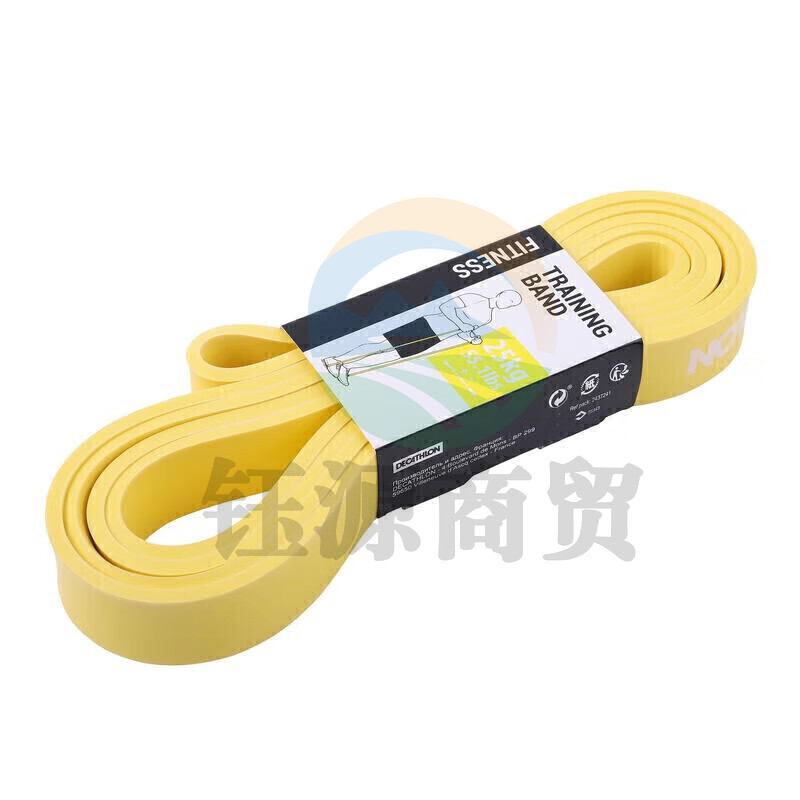 迪卡侬弹力带瑜伽器材拉伸翘臀圈健身带CROB 2531586 黄色 均码