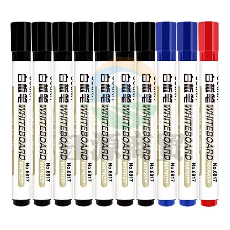 得力(deli) 33176 好写易擦白板笔套装/水性笔/办公教学会议笔 10支装 7黑2蓝1红