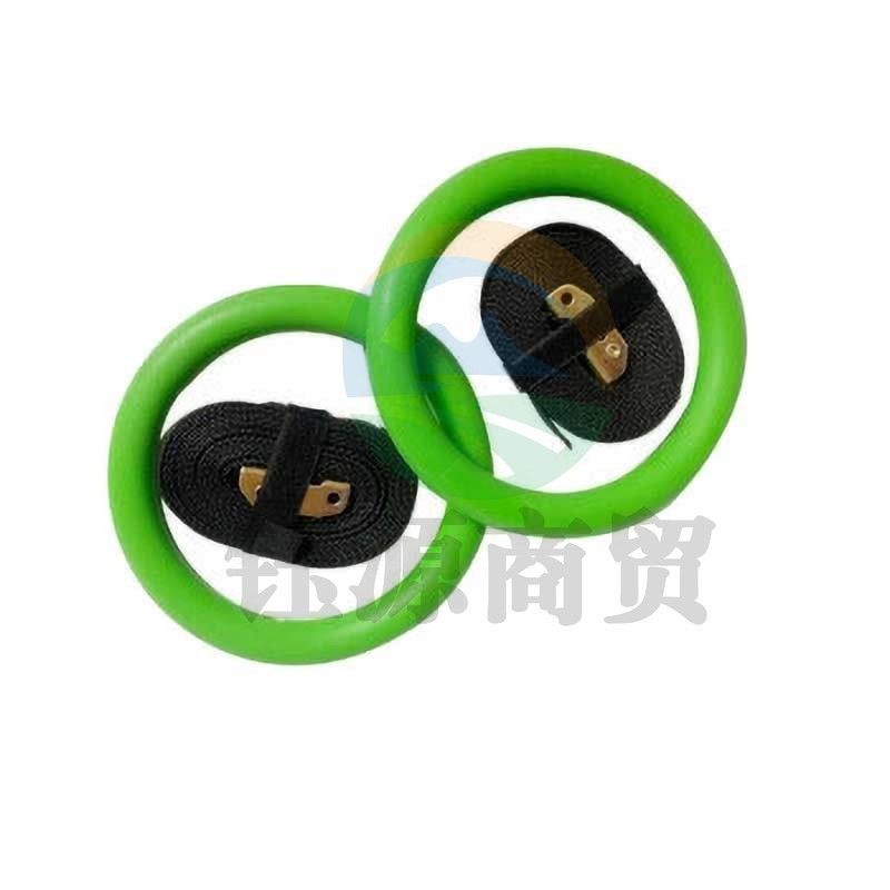 兵翼 引体向上室内健身器材家用拉伸运动 体操训练 标配绿色吊环+织带+手胶