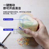 得力(deli)强吸力桌面吸尘器 迷你键盘除尘清洁助手 橡皮屑清洁器 白 18880