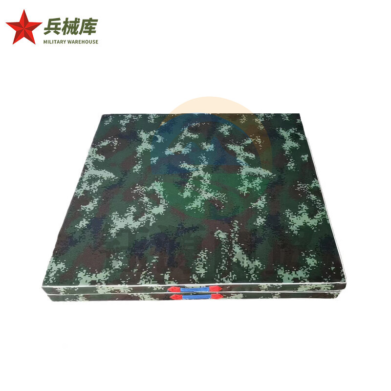 兵械库 体操垫 空翻垫仰卧起坐垫跳高防摔加厚跆拳道 W警迷彩 珍珠棉牛津布两折款 2*1*0.1m