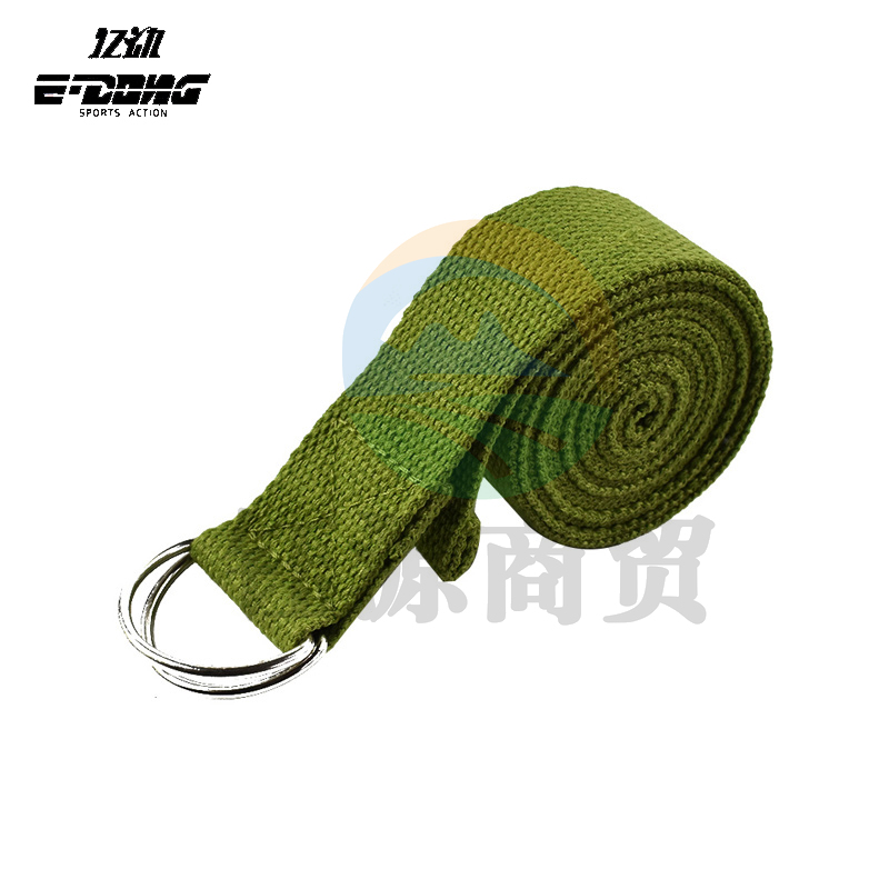 亿动 瑜伽伸展带瑜伽绳拉力带瑜伽带瑜伽带练背部一字马训练带 通用款 军绿色