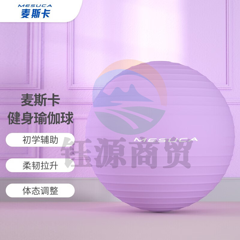 麦斯卡（Mesuca）瑜伽球 65cm加厚防滑健身球 专业防爆材质男女通用孕妇助产弹力球