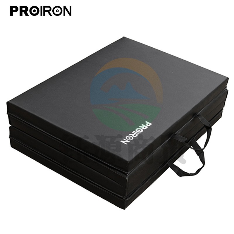 PROIRON 健身体操垫 瑜伽舞蹈练功空翻跳绳隔音垫 仰卧起坐垫四折加厚4cm