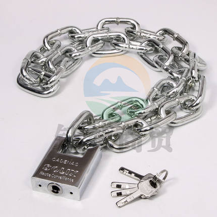 加粗加长链条锁   铁链子门锁   M5  7米 防剪锁