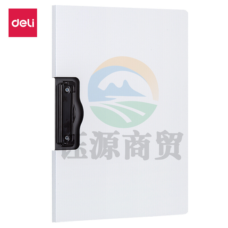 得力5011横式折页板夹(白)