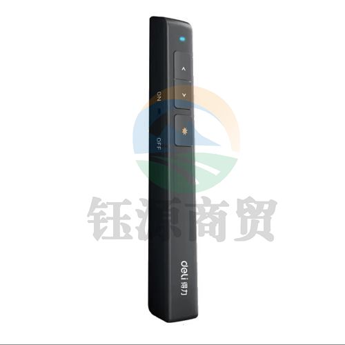 得力(deli)翻页笔电子笔演讲笔 PPT课件笔 投影笔激光翻页笔教鞭 无线演示翻页器 红光 黑色2802    WLSZ01142040225329