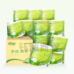 心相印卷纸 茶语 4层200g*27卷卫生纸巾(5箱起送)