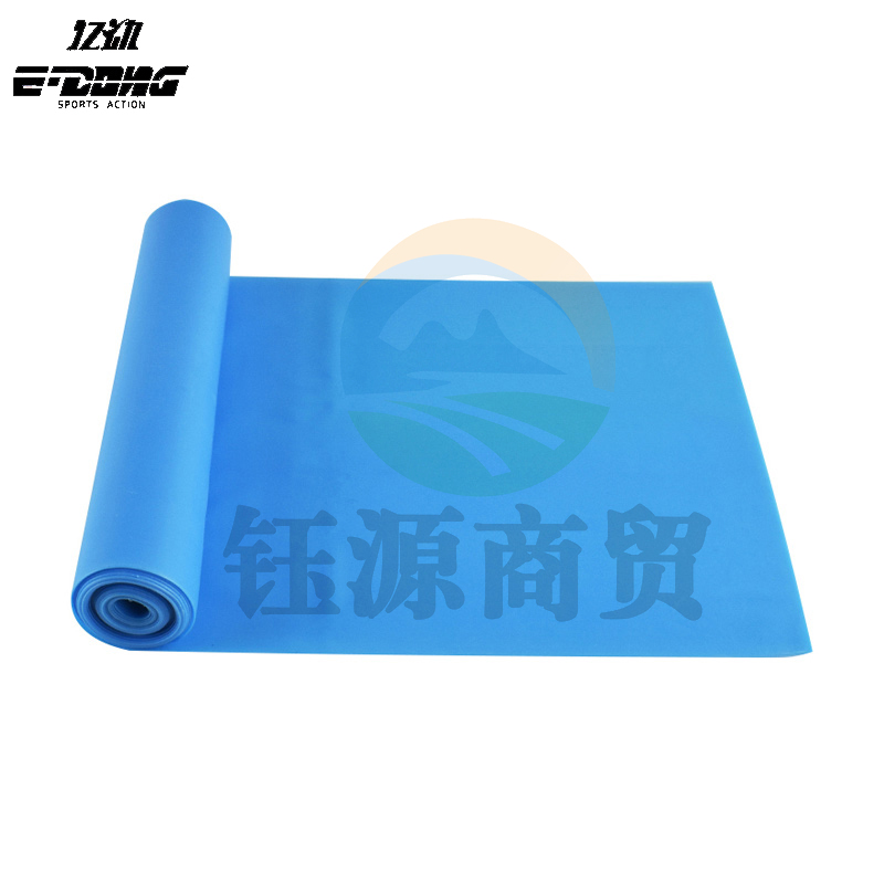 亿动 瑜伽带伸展带拉力带健身男女开背舞蹈训练带阻力带后背健身瑜伽绳 普通款18磅 蓝色