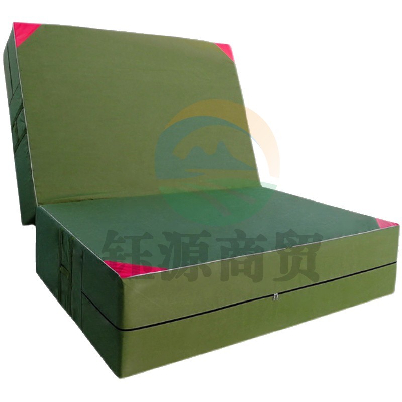 兵威 TJ8 体操垫 折叠式体操垫 武术训练防摔垫 跳高运动软垫 1.2*0.6*0.05m帆布款