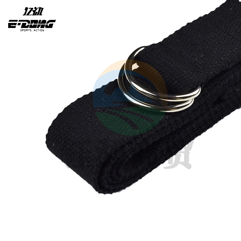 亿动 瑜伽伸展带瑜伽绳拉力带瑜伽带瑜伽带练背部一字马训练带 长款 黑色