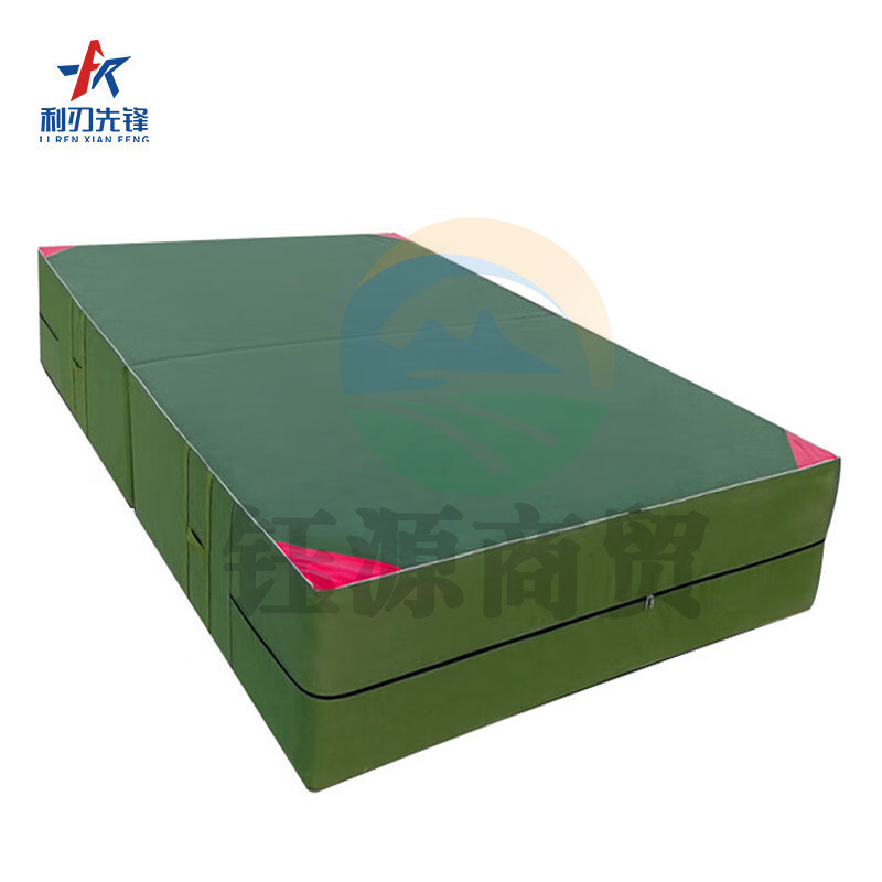 利刃先锋 体操垫 空翻垫仰卧起坐垫跳高防摔加厚跆拳道武术训练垫 珍珠棉有机硅防水帆布 120*60*10cm