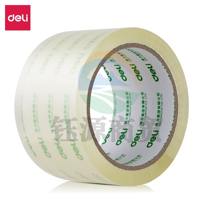 得力(deli) 透明封箱胶带 快递物流打包胶布 宽60mm长45.7m 6卷装30322 WLSZ01312245192080