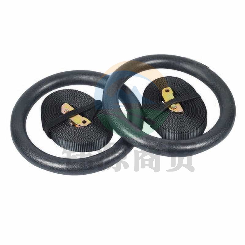 兵翼 吊环健身成人体操训练引体向上室内健身器材家用拉伸运动 标配黑色吊环+织带+手胶