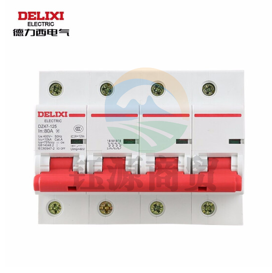 德力西 空气开关 DZ47-125 4P 80A