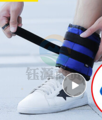 捷昇2KG沙袋绑腿绑手腕沙包跑步负重装备家庭运动健身训练中小型器材2只装腿部