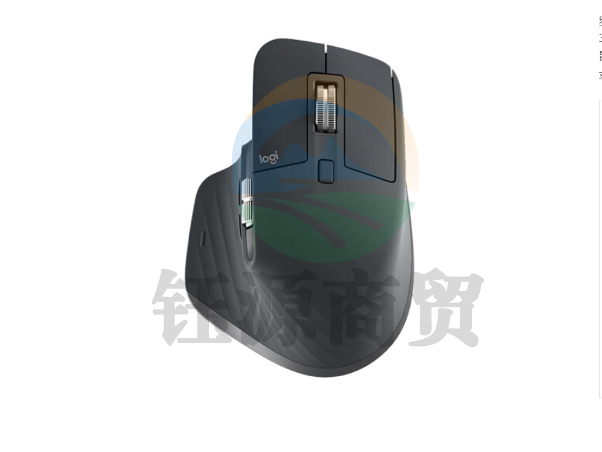 罗技(Logitech)MX Master 3S 鼠标 无线蓝牙鼠标 办公鼠标 右手鼠标 石墨黑 带Logi Bolt无线接收器