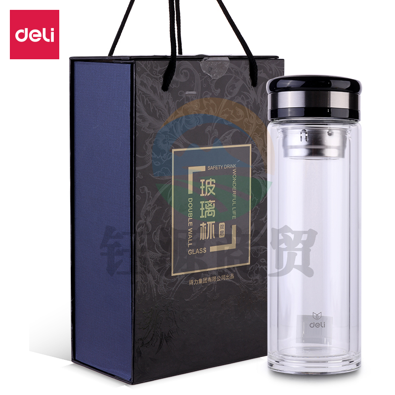 得力(deli) 6100玻璃杯(黑色)    WLSZ06281324525203