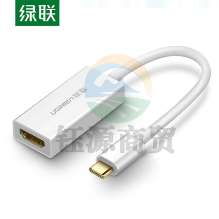 绿联(UGREEN)Type-C转HDMI转接头线 苹果MacBook电脑iPadPro手机USB-C转4K投屏扩展坞雷电3转换器40273