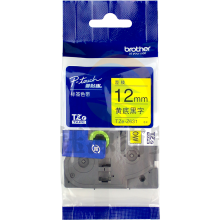 兄弟(brother) TZe-Z631 12mm 原装色带 黄底黑字 标签打印机色带 TZe-631升级版 设备   WLSZ02121748114718