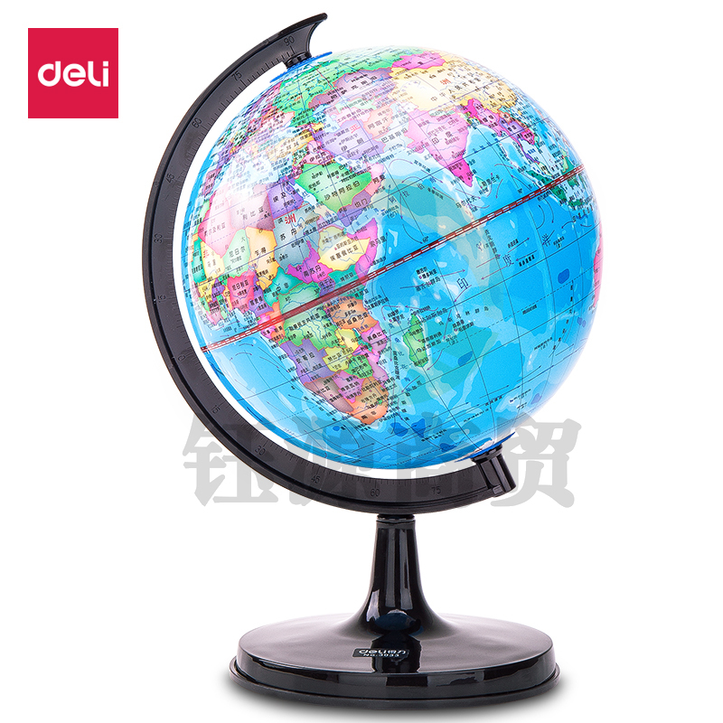 得力 3033 地球仪20cm(彩色)(台)  WLSZ01142129085541