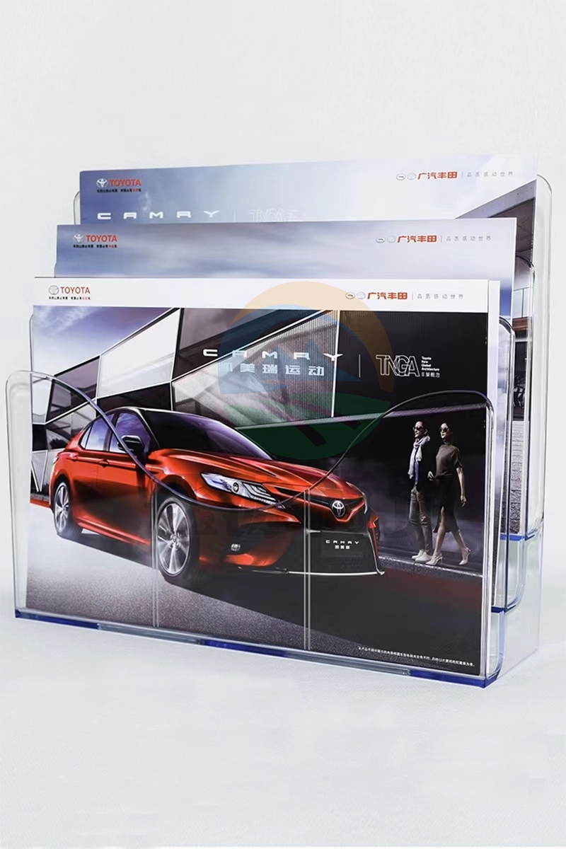 亚克力A3展示架创意书刊架杂志资料简约办公桌面报架宣传架