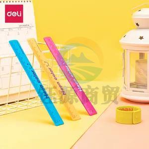 得力 6206 拍拍尺直尺 180mm (单位:只) 混色