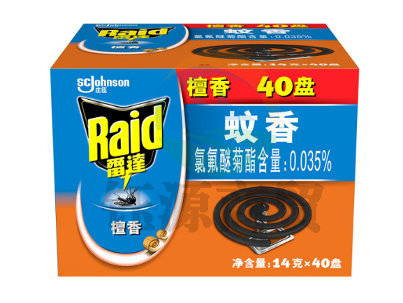 雷达(Raid) 蚊香 40盘*14g盘装 檀香型 灭蚊 防蚊虫 驱蚊器 防蚊虫叮咬