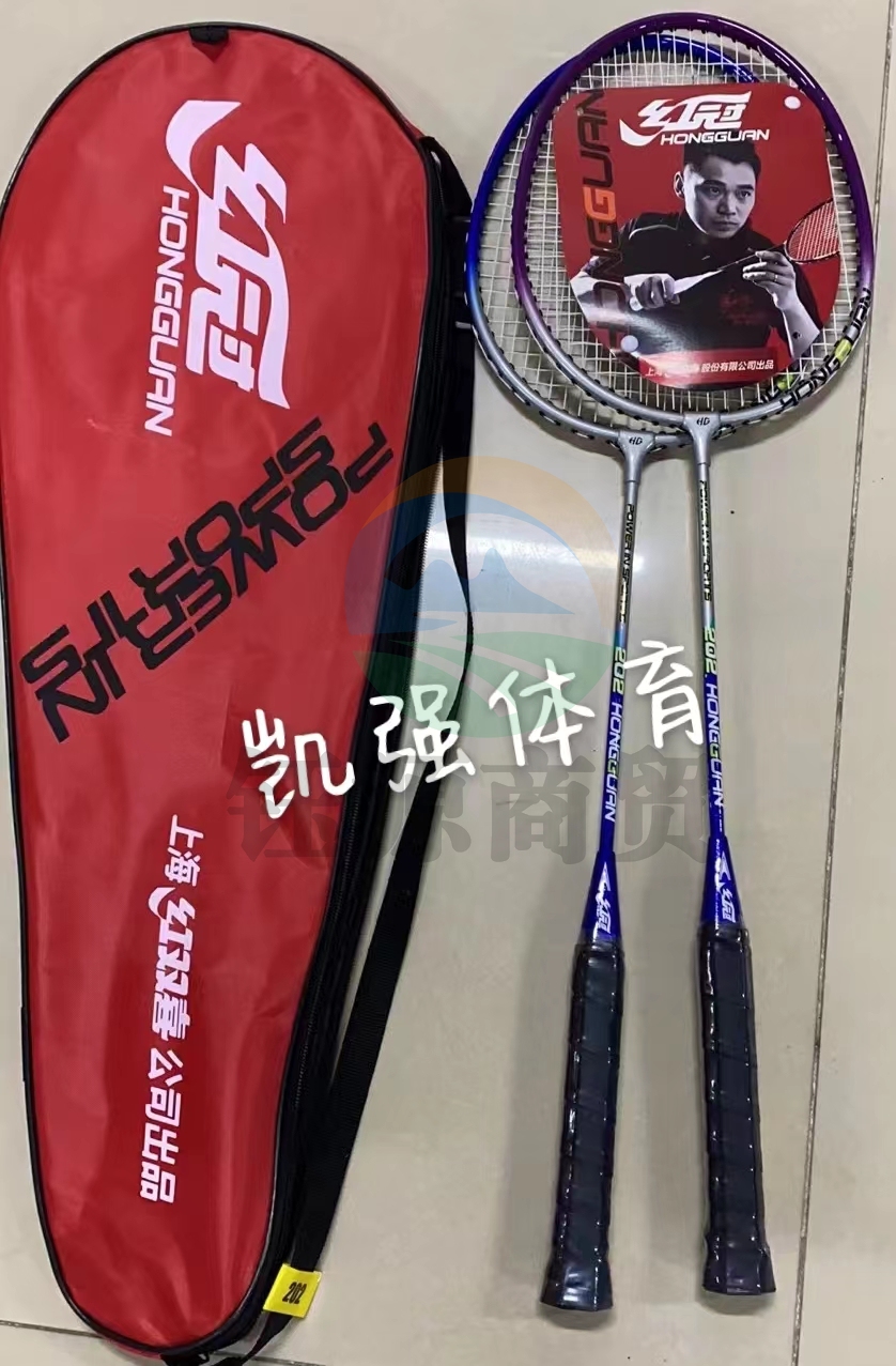 红双喜(DHS)羽毛球拍对拍套装铝合金羽拍202