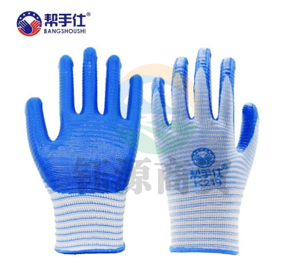 劳保手套 毛圈加绒加厚保暖冬季手套 浸胶涂掌耐磨耐油物流搬运汽修建筑工地工厂防寒胶皮手套 斑马纹K219【防滑耐磨加强款】12副