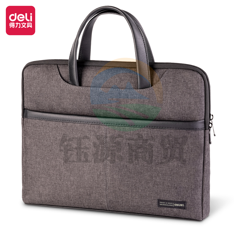 得力63815灰色公文包(灰色/黑色)(个)     WLSZ01051933524400