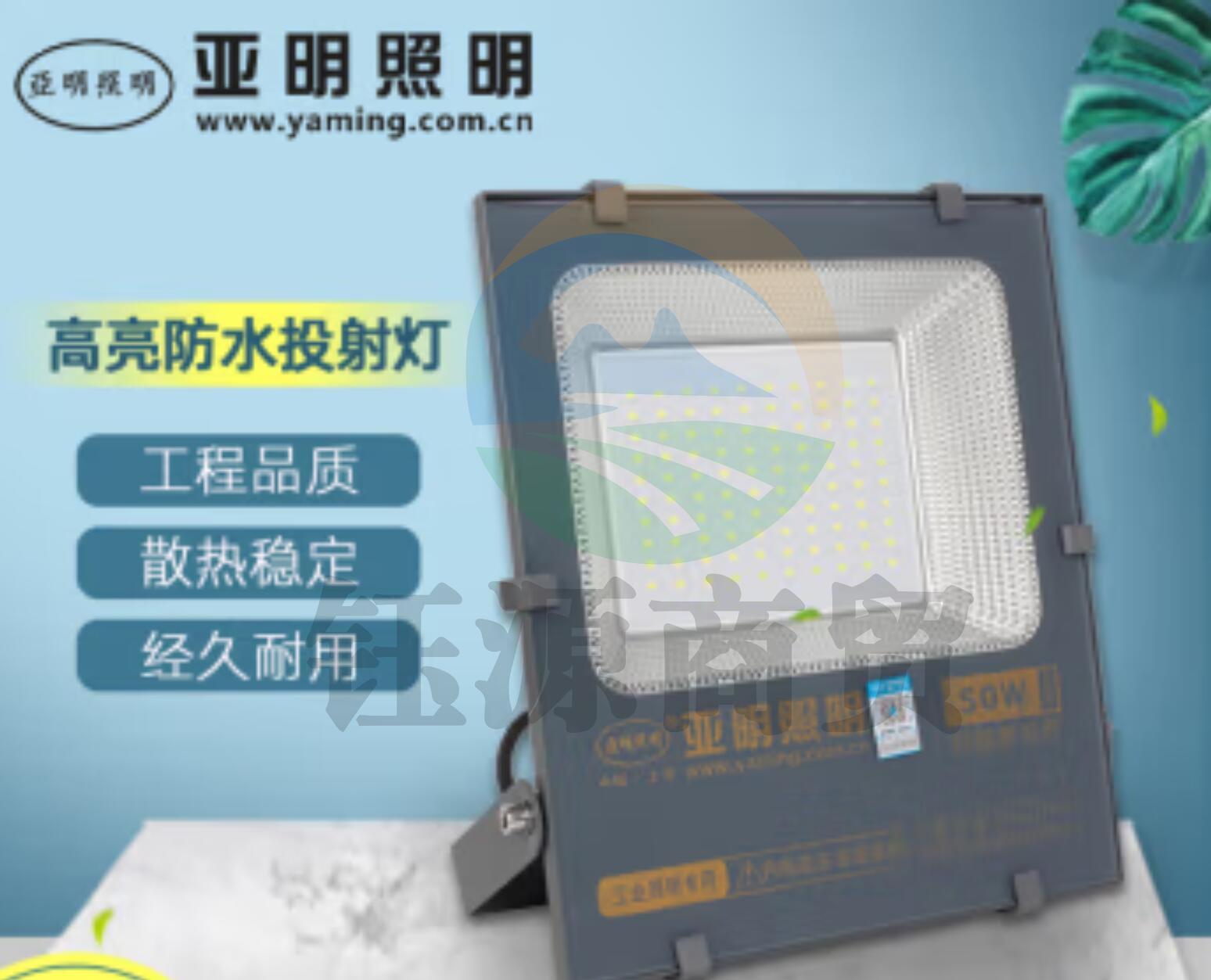 亚明照明  LED投光灯 户外防水射灯高杆灯探照灯 YM-119系列-50W 220V贴片豪华款 白光