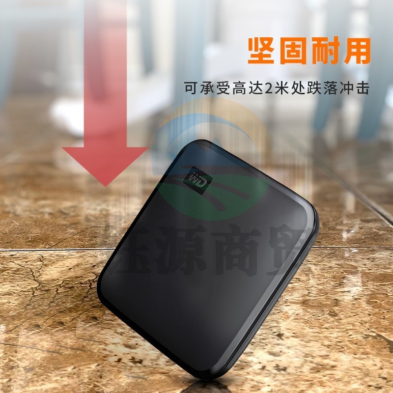 西部数据(WD) 移动固态硬盘 USB3.2 小巧便携 SSD 2TB WDBAYN0020BBK    WLSZ05201758044300