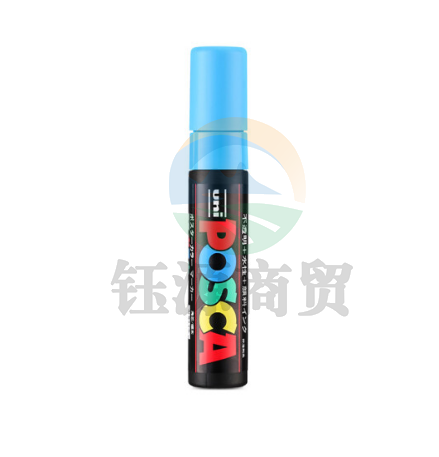 三菱(uni)POSCA系列马克笔(极太)彩色海报广告记号笔标记笔办公绘画手绘涂鸦笔 PC-17K 浅蓝色 单支装   WLSZ05241252349209