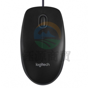 罗技(Logitech) B100 鼠标 有线鼠标 办公鼠标 对称鼠标 黑色   WLSZ07102145439682