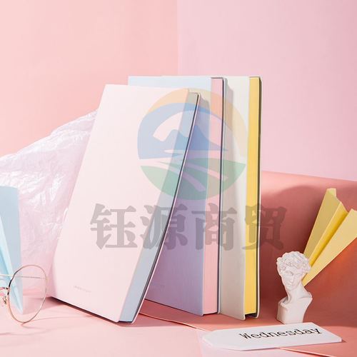 得力 22283 软面贴芯皮面本-A5-210mm*143mm/96张(单位：本)浅蓝     WLSZ01071331425584