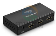 绿联 HDMI 1进2出分配器 带电源适配器