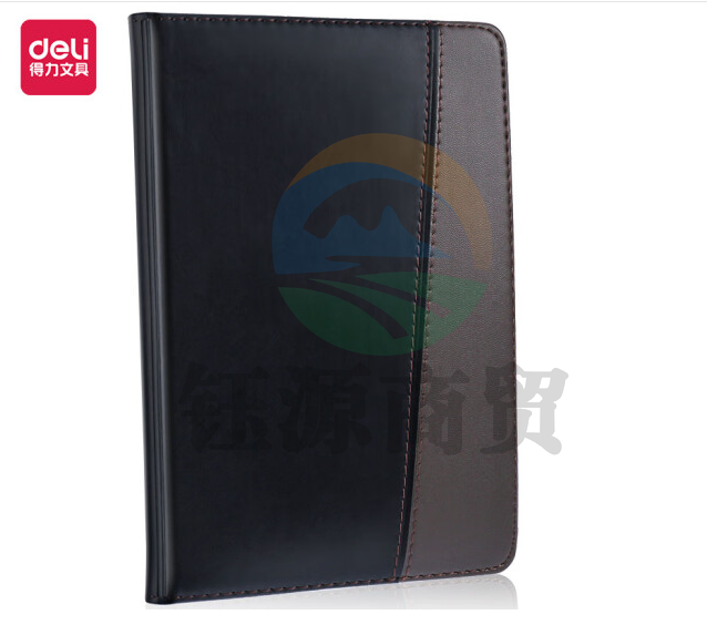 得力 7913皮面笔记本-120张-48K  黑    WLSZ0105222030576