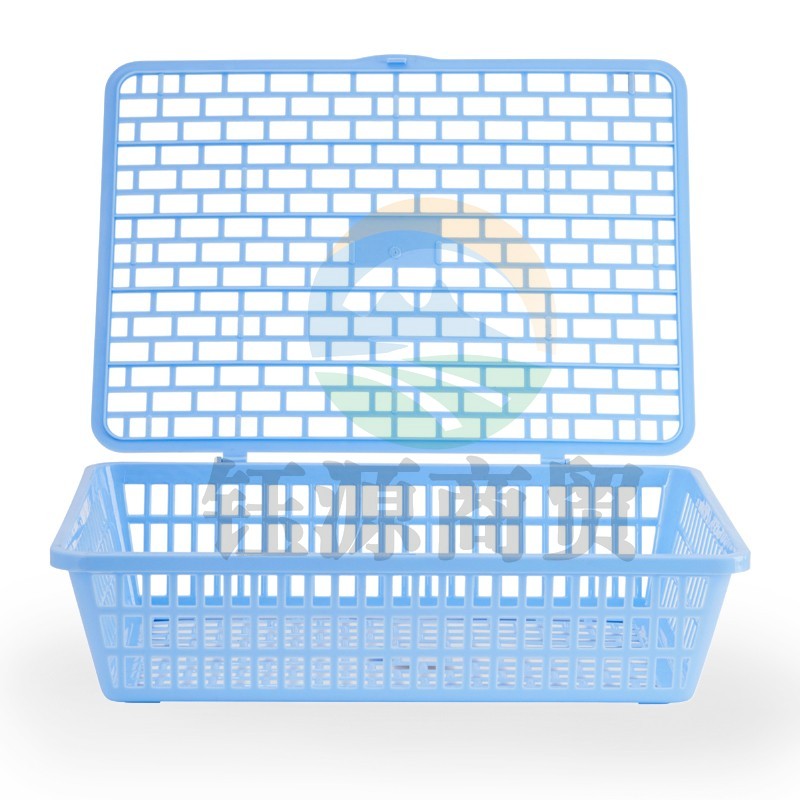 晨光文件收纳架文件筐文件篮书框档案资料架带盖子蓝色 ADM95086        WLSZ02121715007746